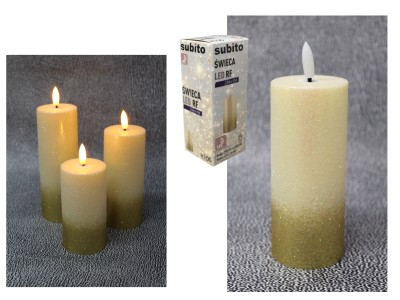01465 Świeca Led Złoty Pyłek