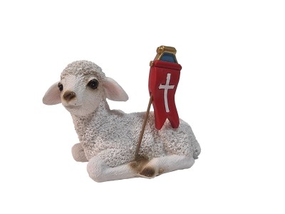 2555 Baranek Wielkanocny z Chorągiewką