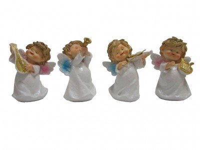 5327 Angel Figurines with Instruments