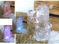 48777 acrylic LED Santa Claus figurines
