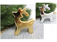90038 Renifer Ceramiczny Srebrny
