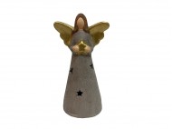 04411 Figurka ceramiczna Anioł Led
