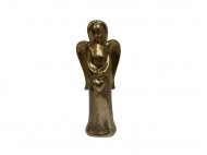 05166 Golden Ceramic Angel Figurine