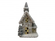04893 Ceramic Winterhouse Led